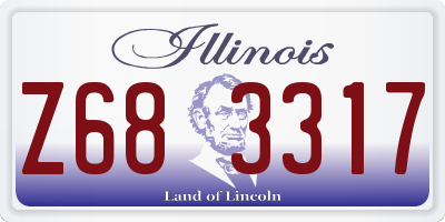 IL license plate Z683317