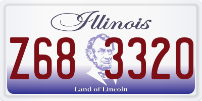 IL license plate Z683320