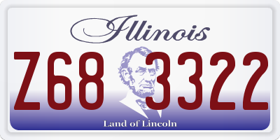 IL license plate Z683322