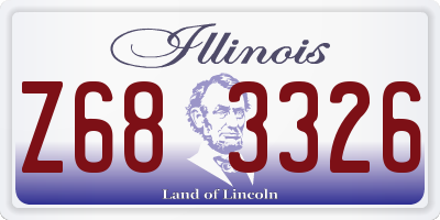 IL license plate Z683326