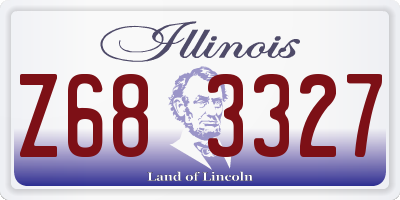 IL license plate Z683327