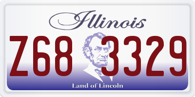 IL license plate Z683329