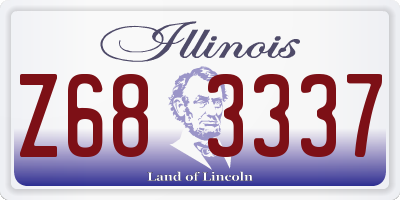IL license plate Z683337