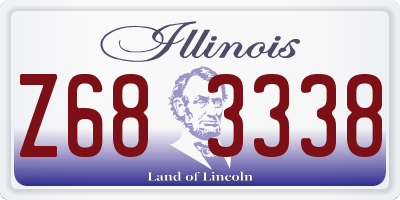 IL license plate Z683338