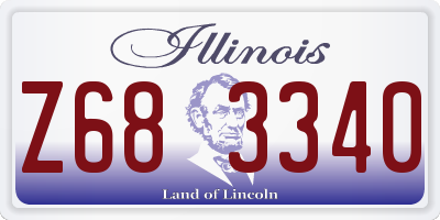 IL license plate Z683340