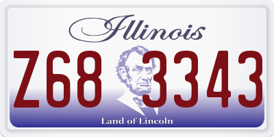 IL license plate Z683343