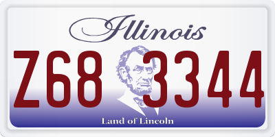 IL license plate Z683344