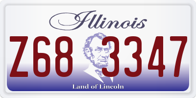 IL license plate Z683347