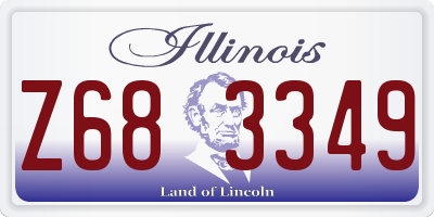 IL license plate Z683349