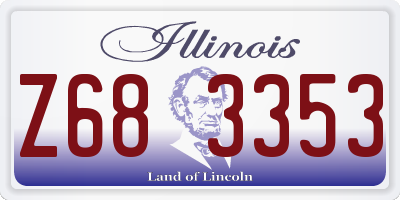 IL license plate Z683353