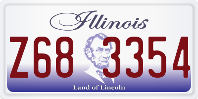 IL license plate Z683354