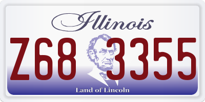IL license plate Z683355