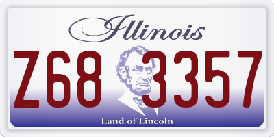 IL license plate Z683357