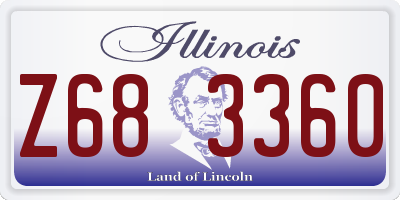 IL license plate Z683360