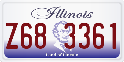 IL license plate Z683361
