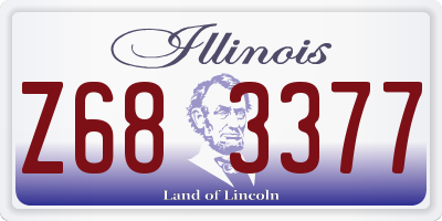 IL license plate Z683377