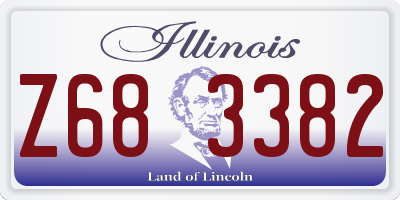 IL license plate Z683382