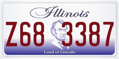 IL license plate Z683387