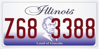 IL license plate Z683388