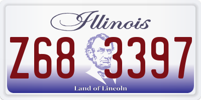 IL license plate Z683397