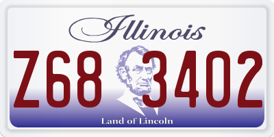 IL license plate Z683402