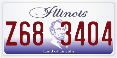 IL license plate Z683404