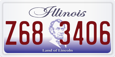 IL license plate Z683406