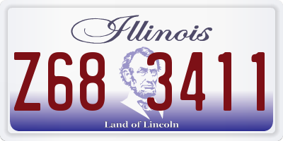 IL license plate Z683411