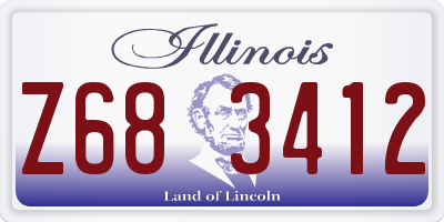 IL license plate Z683412
