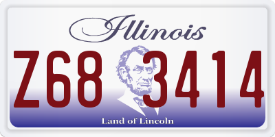IL license plate Z683414