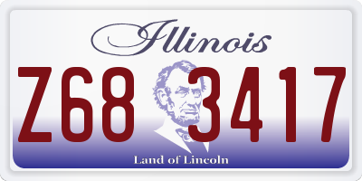IL license plate Z683417