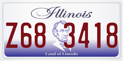 IL license plate Z683418