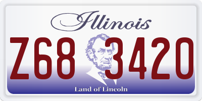 IL license plate Z683420