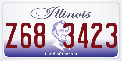 IL license plate Z683423