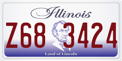 IL license plate Z683424