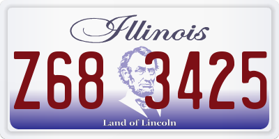 IL license plate Z683425