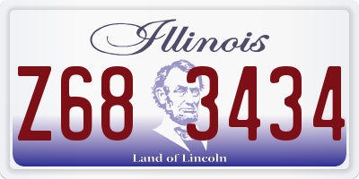 IL license plate Z683434