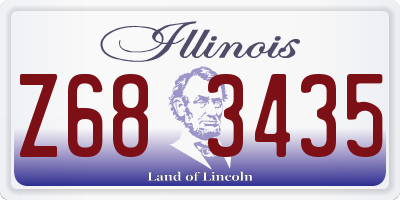 IL license plate Z683435