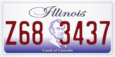 IL license plate Z683437