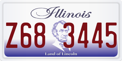 IL license plate Z683445