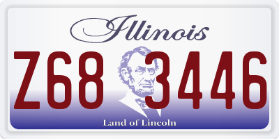 IL license plate Z683446