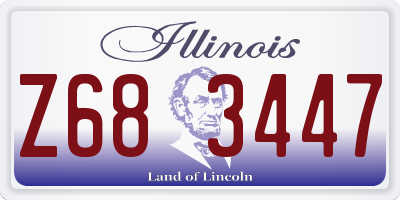 IL license plate Z683447