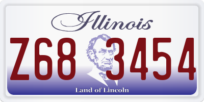 IL license plate Z683454