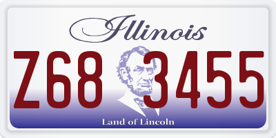 IL license plate Z683455