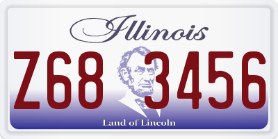 IL license plate Z683456