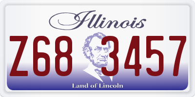 IL license plate Z683457