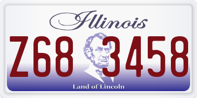 IL license plate Z683458