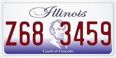 IL license plate Z683459