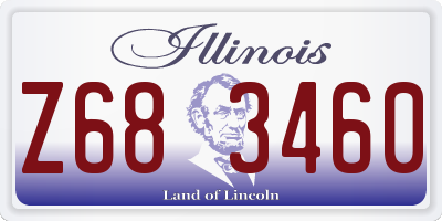 IL license plate Z683460