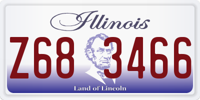IL license plate Z683466